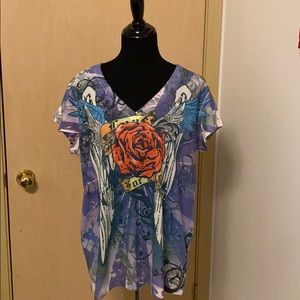 JouJou graphic v-neck